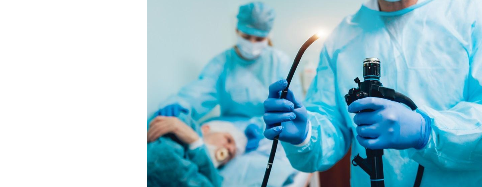 Gastroenterologist reviewing colonoscopy results