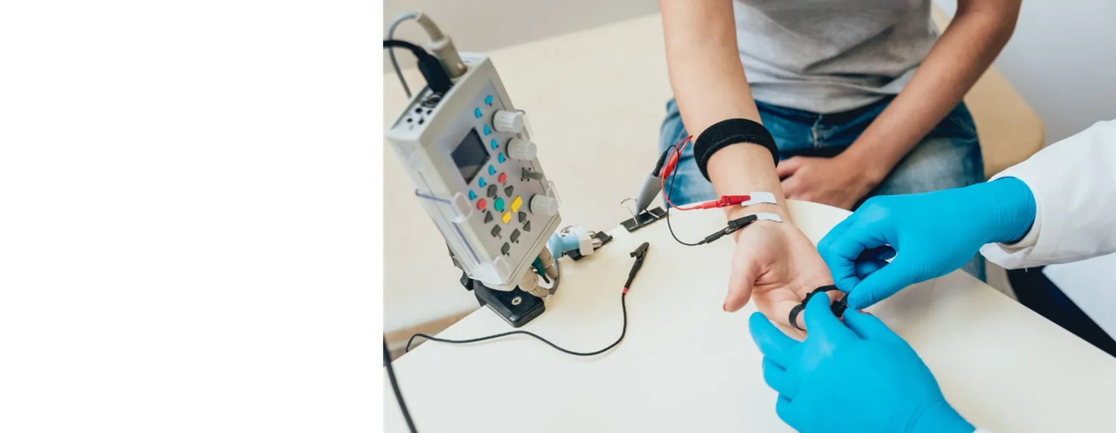 Medical illustration of nerve signals