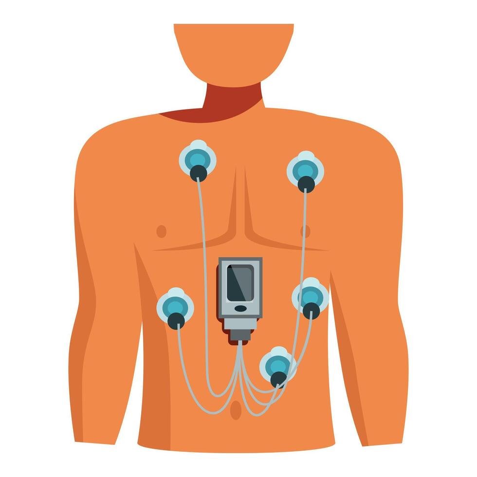 Medical professional analyzing Holter monitor data